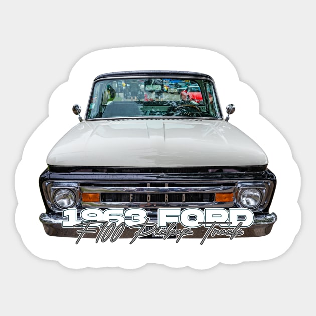 1963 Ford  F100 Pickup Truck Sticker by Gestalt Imagery